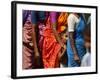 Queue to Receive Relief Materials in Vilunthamavadi Village-null-Framed Photographic Print