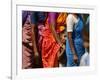 Queue to Receive Relief Materials in Vilunthamavadi Village-null-Framed Photographic Print