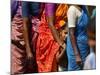 Queue to Receive Relief Materials in Vilunthamavadi Village-null-Mounted Photographic Print