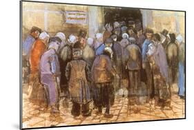 Queuing for Entrance, 1882-Vincent van Gogh-Mounted Giclee Print