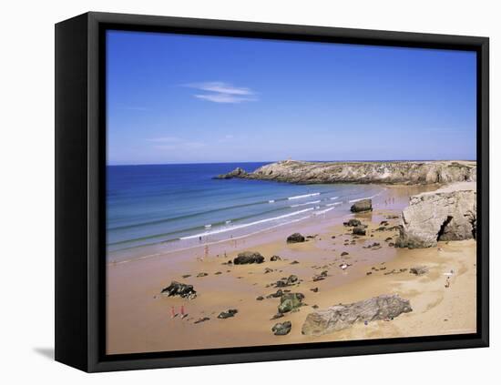 Quiberon, Cote Sauvage, Brittany, France-J Lightfoot-Framed Stretched Canvas