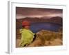 Quichua Indian Child, Quilatoa Crater Lake, Ecuador-Pete Oxford-Framed Photographic Print