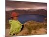 Quichua Indian Child, Quilatoa Crater Lake, Ecuador-Pete Oxford-Mounted Photographic Print