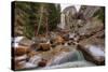 Quick Stop at Vernal Falls-Vincent James-Stretched Canvas