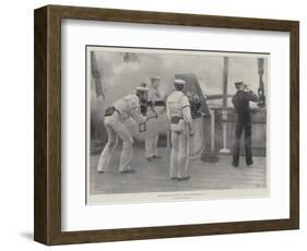 Quickfiring Practice with a Six-Pounder Hotchkiss Gun-Thomas Davidson-Framed Giclee Print