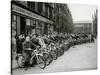 Quickly Club Assembles Outside Andy Mcneil Shop, June 1956-null-Stretched Canvas