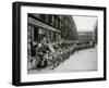 Quickly Club Assembles Outside Andy Mcneil Shop, June 1956-null-Framed Premium Photographic Print