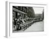 Quickly Club Assembles Outside Andy Mcneil Shop, June 1956-null-Framed Premium Photographic Print