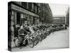 Quickly Club Assembles Outside Andy Mcneil Shop, June 1956-null-Stretched Canvas