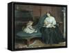 Quiet Afternoon Together-George Goodwin Kilburne-Framed Stretched Canvas