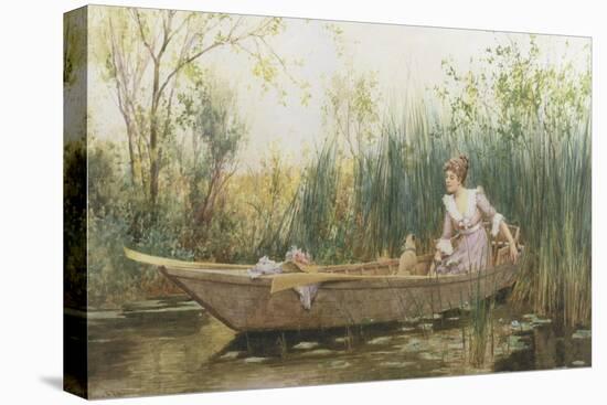 Quiet Backwater-Alfred Augustus Glendenning-Stretched Canvas