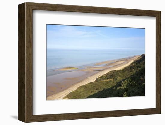 Quiet Beach Between Cromer and Overstrand, Norfolk, England, United Kingdom, Europe-Mark Sunderland-Framed Photographic Print