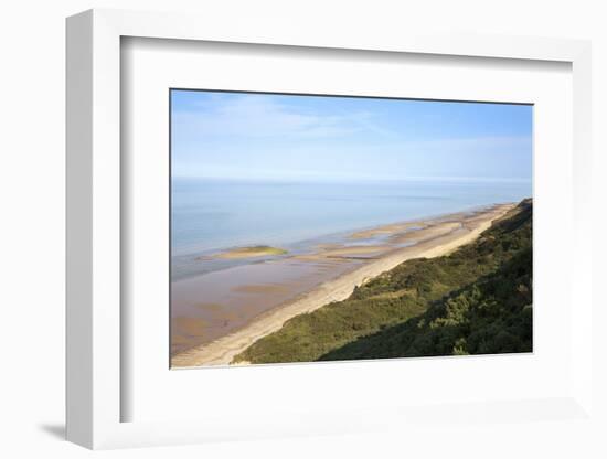 Quiet Beach Between Cromer and Overstrand, Norfolk, England, United Kingdom, Europe-Mark Sunderland-Framed Photographic Print