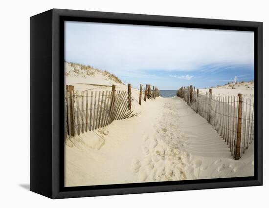 Quiet Beach-Stephen Mallon-Framed Stretched Canvas