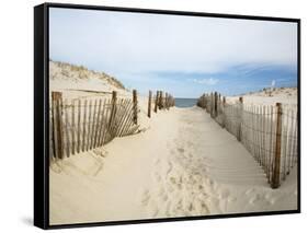 Quiet Beach-Stephen Mallon-Framed Stretched Canvas