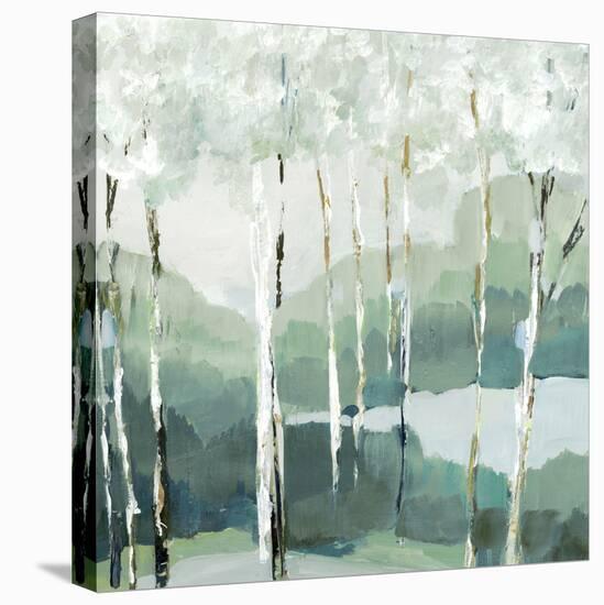 Quiet Birch Forest II-null-Stretched Canvas