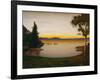 Quiet Evening, Nærsnes, 1932 (Oil on Canvas)-Harald Oscar Sohlberg-Framed Giclee Print