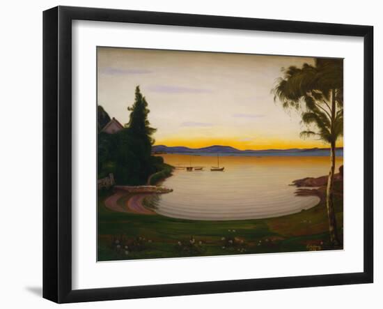 Quiet Evening, Naersnes, 1932-Harald Oscar Sohlberg-Framed Giclee Print