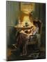 Quiet Moments, (Oil on Canvas)-Delphin Enjolras-Mounted Giclee Print