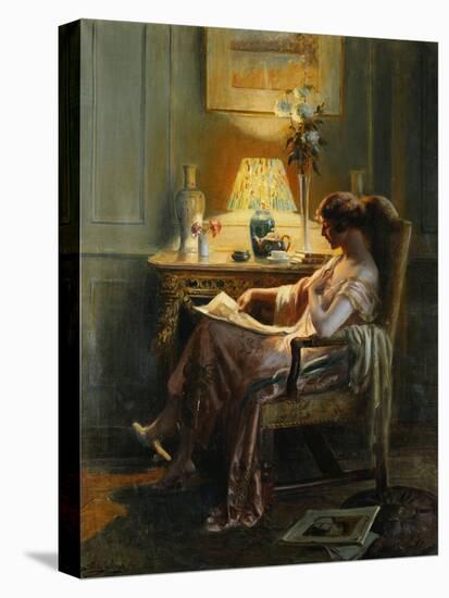 Quiet Moments, (Oil on Canvas)-Delphin Enjolras-Stretched Canvas