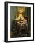 Quiet Moments, (Oil on Canvas)-Delphin Enjolras-Framed Giclee Print