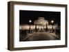 Quiet Night at Castle Sant Angelo, Rome, Italy-George Oze-Framed Photographic Print