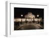 Quiet Night at Castle Sant Angelo, Rome, Italy-George Oze-Framed Photographic Print