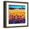 Quiet of the Pasture-Maya Green-Framed Art Print