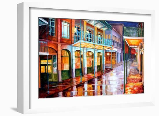 Quiet on Bourbon Street-Diane Millsap-Framed Art Print