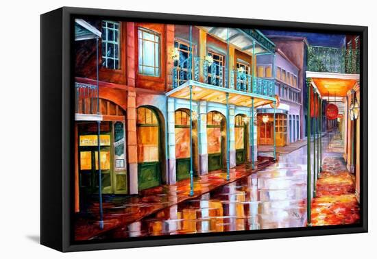 Quiet on Bourbon Street-Diane Millsap-Framed Stretched Canvas