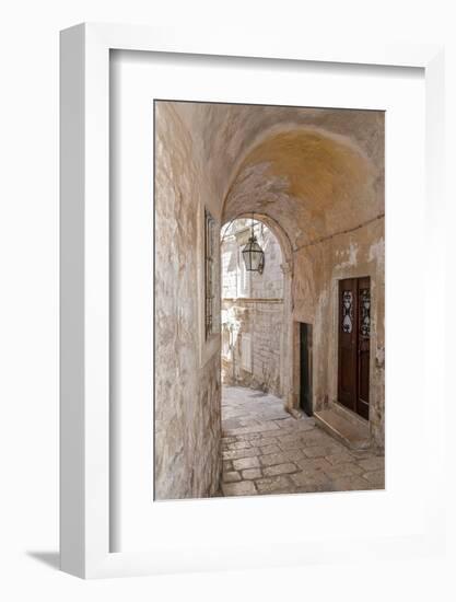 Quiet Passageway - Kotor, Montenegro-Laura DeNardo-Framed Photographic Print