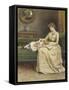 Quiet Read-George Goodwin Kilburne-Framed Stretched Canvas