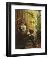 Quiet Read-Alfred Augustus Glendenning-Framed Giclee Print