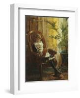 Quiet Read-Alfred Augustus Glendenning-Framed Giclee Print