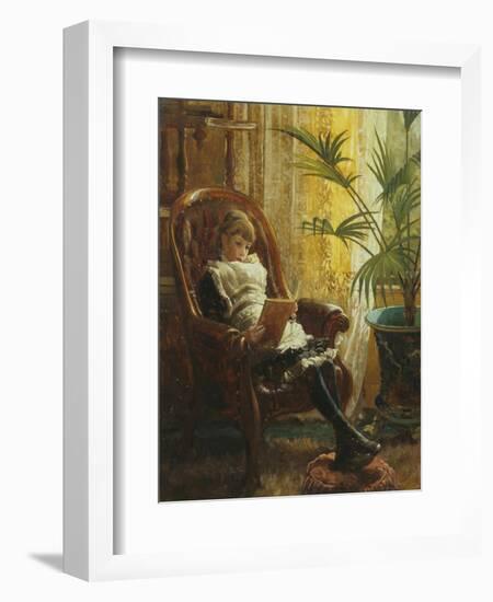 Quiet Read-Alfred Augustus Glendenning-Framed Giclee Print