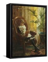 Quiet Read-Alfred Augustus Glendenning-Framed Stretched Canvas