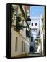 Quiet Street in Seville, Andalucia, Spain-Sylvain Grandadam-Framed Stretched Canvas