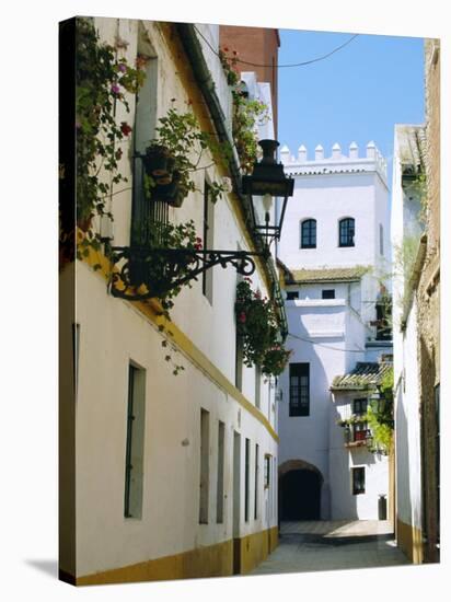 Quiet Street in Seville, Andalucia, Spain-Sylvain Grandadam-Stretched Canvas