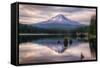 Quiet Time at Trillium Lake, Mount Hood Wilderness, Oregon-Vincent James-Framed Stretched Canvas