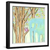 Quiet Time Elephant-Wyanne-Framed Giclee Print