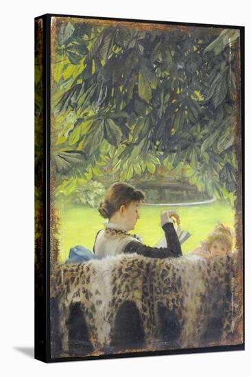 Quiet-James Tissot-Stretched Canvas