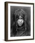 Quilcene Boy Native American Indian Curtis Photograph-Lantern Press-Framed Art Print