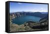 Quilotoa Loop, volcanic crater lake, Ecuador, South America-Peter Groenendijk-Framed Stretched Canvas