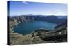 Quilotoa Loop, volcanic crater lake, Ecuador, South America-Peter Groenendijk-Stretched Canvas