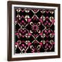 Quilt Native-Jace Grey-Framed Art Print