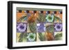 Quilt Palm Flower Mosaic-James Mazzotta-Framed Giclee Print