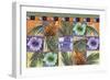 Quilt Palm Flower Mosaic-James Mazzotta-Framed Giclee Print