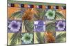 Quilt Palm Flower Mosaic-James Mazzotta-Mounted Giclee Print