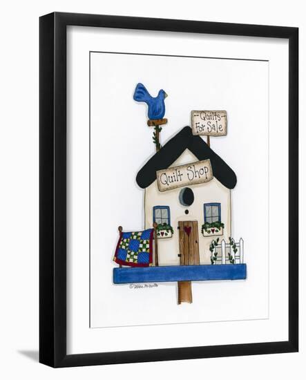 Quilt Shop Birdhouse-Debbie McMaster-Framed Giclee Print