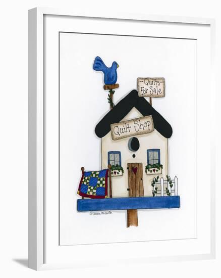 Quilt Shop Birdhouse-Debbie McMaster-Framed Giclee Print
